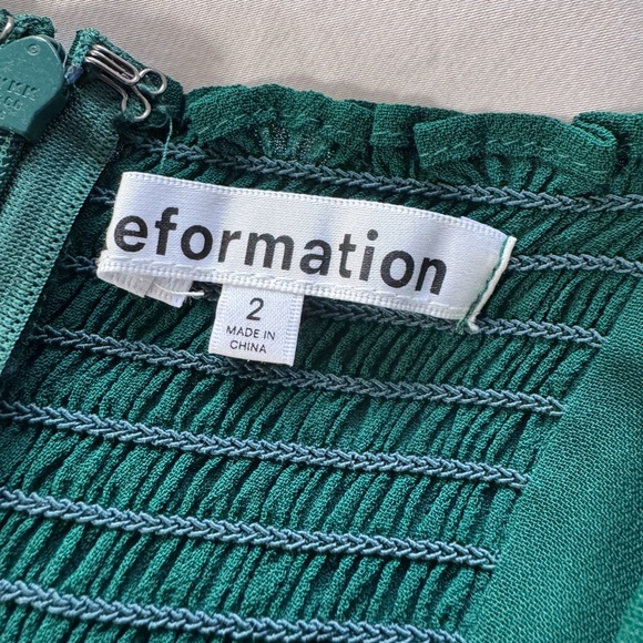 Reformation Juliette Dress Emerald Green - Picture 6 of 8